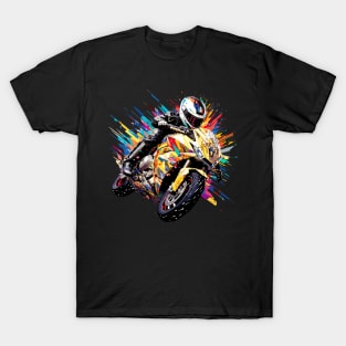 Moto Racing Fast Speed Competition Abstract T-Shirt